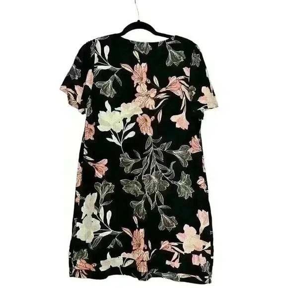 Nicole Miller Original Sz. M Linen Blend Floral Dress Business Casual Party - Picture 2 of 16